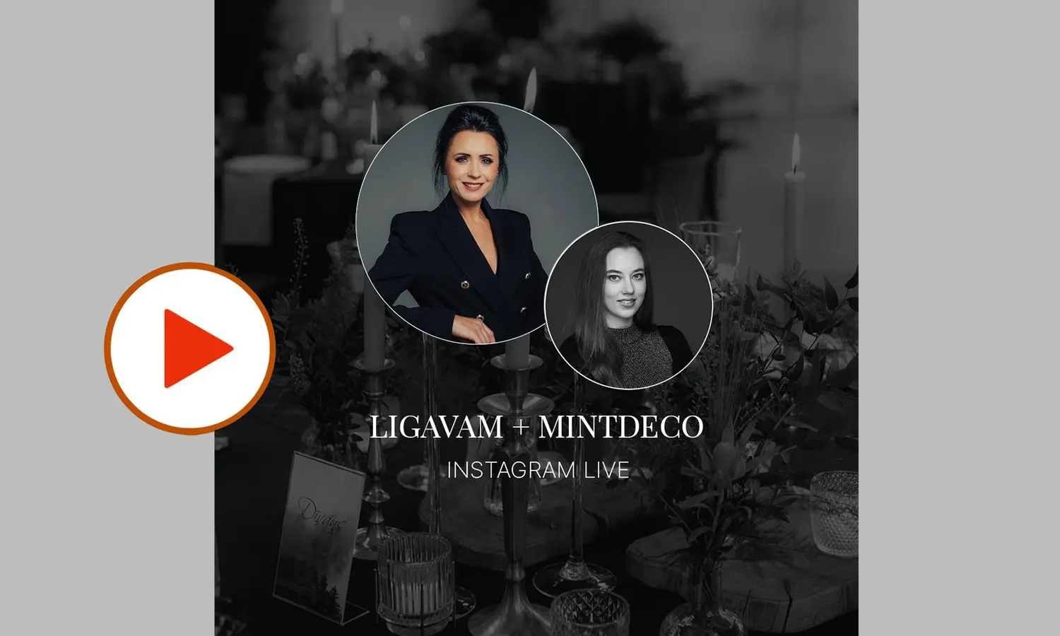 Instagram Live saruna ar kāzu plānotāju Ilutu Piterniku | MintDeco