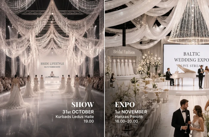 Baltic Wedding Weekend 2026: Modes šovs uz ledus un vērienīgs kāzu Expo Rīgā